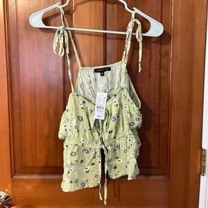 Floral Cropped Tank Top